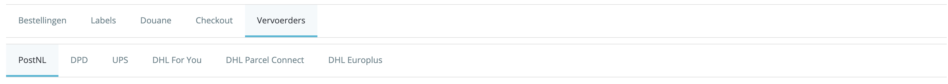 MyParcel PrestaShop plugin instellingen per vervoerder