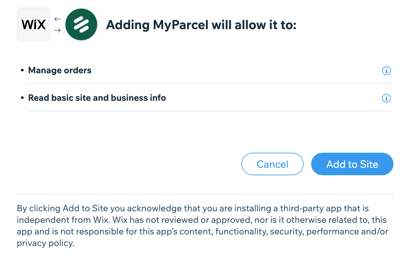Wix authentication