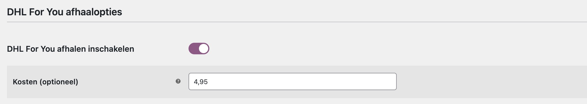 WooCommerce DHL For You afhaalopties