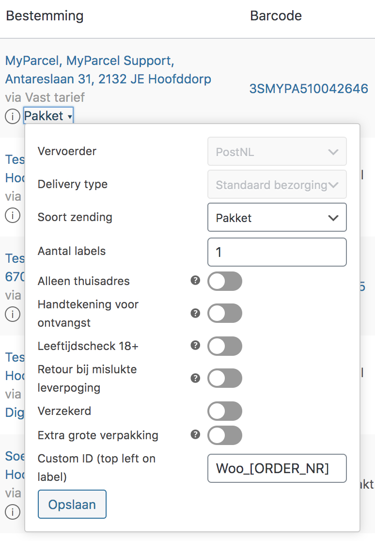WooCommerce order aanpassen